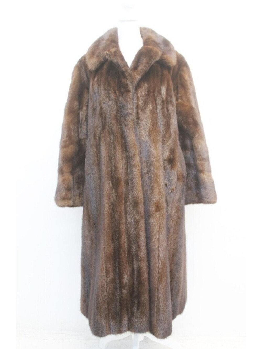 EXCELLENT MAHOGANY MINK FUR COAT JACKET WOMEN WOMAN SIZE 6 SMALL